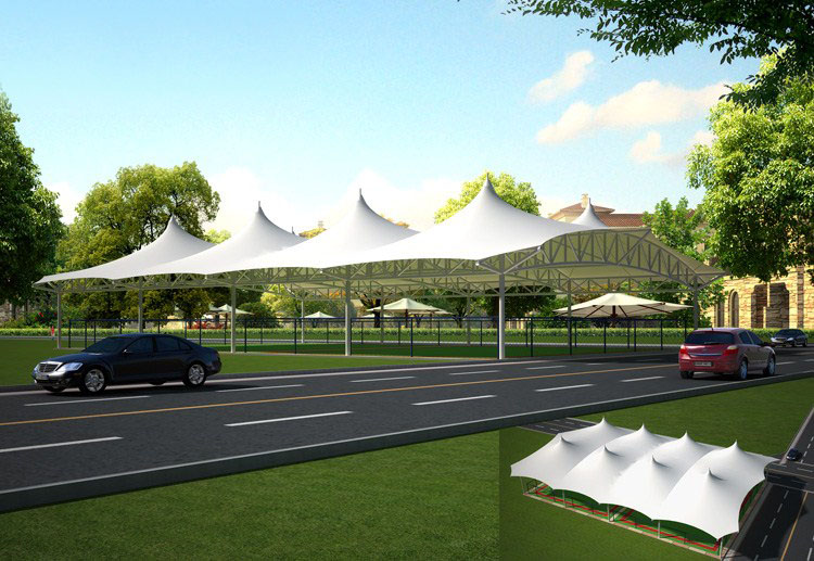 【優(yōu)質膜結構遮陽篷供應】PTFE膜結構候